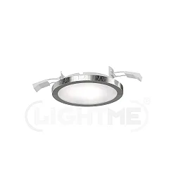 3pc. set of recessed luminaire PLANO, 1-flame, IP44, Ø 11.2cm, CCT, incl. 3x à 6W 2700K/4000K 500lm, silver leaf