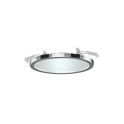 Einbauleuchte AQUA PLANO, IP44, Ø 14.7cm, inkl. GX53 Diffusor, 8W 2700/4000K (CCT Switch) 650lm 110°, chrom
