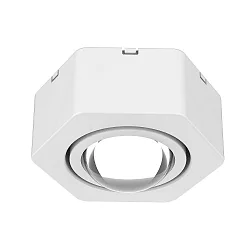 ceiling luminaire MOSAIK + POWERLENS 60° 1 flame, rigid, switchable, with lens optics GX53 IP20, white 