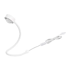 LIGHTME LED Schreibtischleuchte POWERLENS SNAKE 60°, inkl. GX53, 4,8W, 2700K, 420lm, IP20, weiß