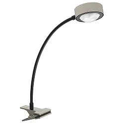LIGHTME LED Schreibtischleuchte POWERLENS FLEX GX53, 60°, 4,8W, 2700K, 420lm, IP20, titan
