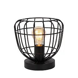 Tischleuchte FILOX, Ø 20 cm, 1xE27, schwarz