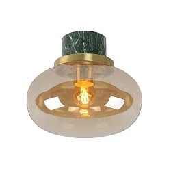 ceiling luminaire LORENA E27 IP44, green, amber dimmable