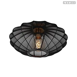 ceiling luminaire CORINA E27 IP20, brass, black dimmable