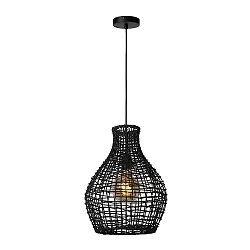 Pendelleuchte ALBAN, Ø 35 cm, 1xE27, schwarz