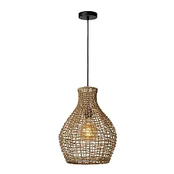 Pendelleuchte ALBAN, Ø 35 cm, 1xE27, Holz hell