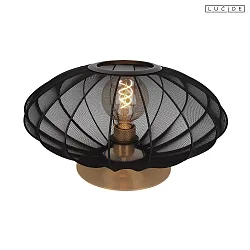 table lamp CORINA E27 IP20, brass, black 
