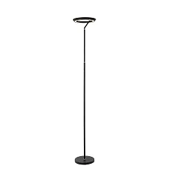 LED Stehleuchte CELESTE, 120°, 1 x 24W, 2700K, 927lm, IP20, CRI>90, dimmbar, schwarz
