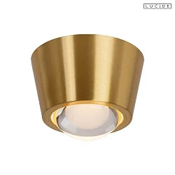 LED Deckenleuchte RIGON Ø 9 cm 90° 6W 3000K IP20, messing