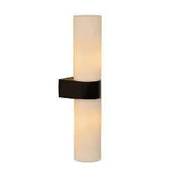 Wandleuchte JESSE Badezimmerleuchte, 2xG9, IP44, schwarz