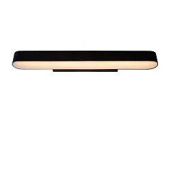 LED Wandleuchte MADELON Badezimmerleuchte, 1x9W, 2700K, IP44, schwarz