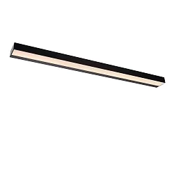 wall luminaire ALEXA LED 90cm up / down, square, switchable IP44, opal, black 