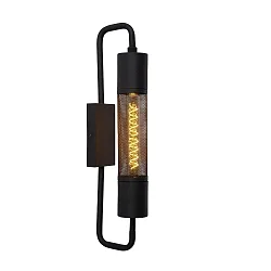 wall luminaire CALIXT cylindrical E27 IP20, black dimmable