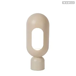 table lamp BARRIS E27 IP20, taupe 