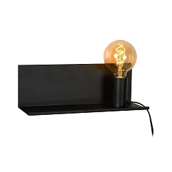 wall luminaire SEBO square E27 IP20, black 