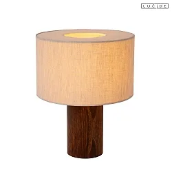 table lamp TACHINA E14 IP20, beige, brown 