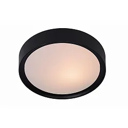 ceiling luminaire LEX 2 flames, round E27 IP20, black dimmable