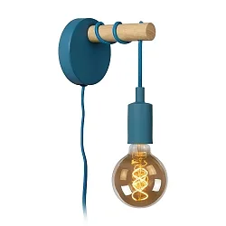 Wandleuchte POLA Kinderzimmer, Ø 12 cm, 1xE27, blau