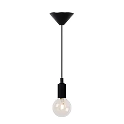 pendant luminaire FIX round E27 IP20, black dimmable