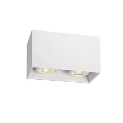 spot BODI 2 flames, square GU10 IP20, white dimmable