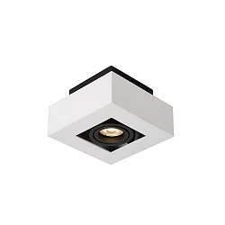 LED Deckenstrahler XIRAX, inkl. 1x GU10 5W 2200K/3000K 320lm 40 CRi >95°, Dim to warm, dreh-/schwenkbar, weiß