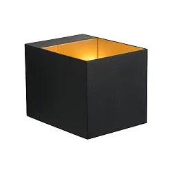 wall luminaire DEVI square G9 IP20, gold matt, brass, black dimmable