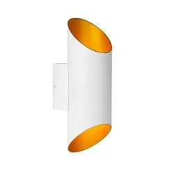 wall luminaire QUIRIJN cylindrical G9 IP20, gold matt, brass, white dimmable