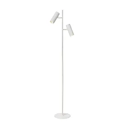 floor lamp CLUBS 2 flames, cylindrical GU10 IP20, white 