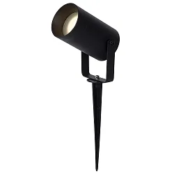 Erdspieß-Gartenstrahler TAYLOR, IP65, GU10 max. 50W, 40cm offenes Kabel, schwarz