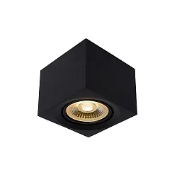 spot FEDLER LED square GU10 IP20, black dimmable
