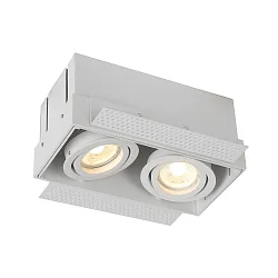 Einbaustrahler TRIMLESS, 2xGU10, weiß