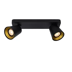 spot TURNON 2 flames, Dim-To-Warm, adjustable GU10 IP20, black dimmable