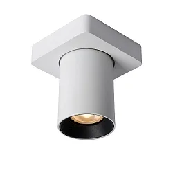 LED Deckenstrahler NIGEL, GU10, 1x5W 2200K/3000K, dimmbar, weiß