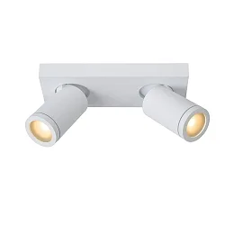 LED Deckenstrahler TAYLOR Badezimmerleuchte, GU10, 2x5W 2200K/3000K, dimmbar, IP44, weiß