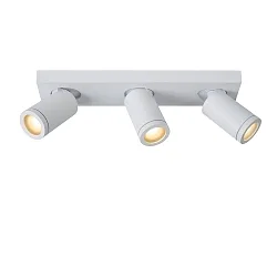 LED Deckenstrahler TAYLOR Badezimmerleuchte, GU10, 3x5W 2200K/3000K, dimmbar, IP44, weiß