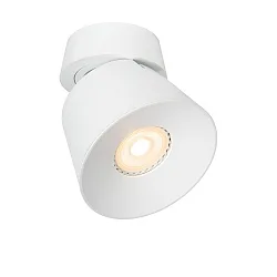 Aufbau-Deckenstrahler TRIGONO, 1-flammig, Spot konisch, Ø 10.5 cm, GU10 (PAR16), dreh- und schwenkbar, Metall, weiß