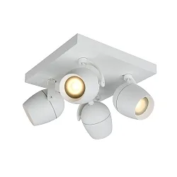 Deckenstrahler PRESTON Badezimmerleuchte, 4xGU10, IP44, weiß