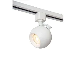 1-phase spot TRACK FAVORI swivelling, rotatable GU10 IP20, white dimmable