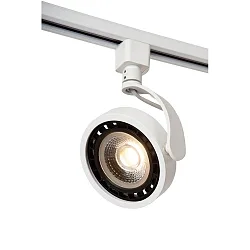 1-phase spot TRACK DORIAN swivelling, rotatable GU10 IP20, white dimmable
