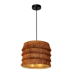 pendant luminaire EXTRAVAGANZA TOGO round E27 IP20, grey, black