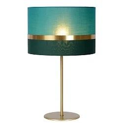 table lamp EXTRAVAGANZA TUSSE round E14 IP20, green, gold 