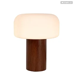 Tischleuchte KENAN 1x E14 IP20 Holz/dunkel