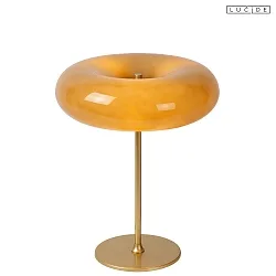 table lamp SENTINO G9 IP20, brass, taupe 