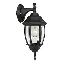 Outdoor Wandleuchte TIRENO, 1xE27, IP44, 16,5x20x37cm, schwarz