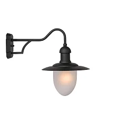 wall luminaire ARUBA round E27 IP44, black