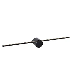 LED Wandaufbau-Spiegelleuchte MIZAR, IP44, 60cm, 6W 2700K 270lm 120°, schaltbar, schwarz