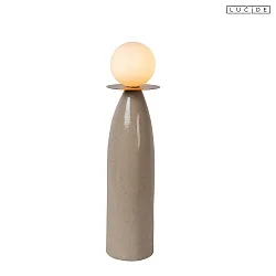 table lamp FIGARO G9 IP20, grey, opal 