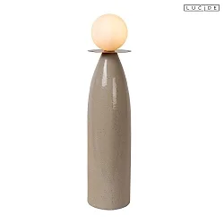 Tischleuchte FIGARO Ø 12 cm x H 53,5 cm 1x G9 IP20 Porzellan/grau
