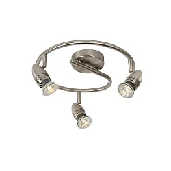 spot CARO LED 3 flames, round GU10 IP20, chrome matt 