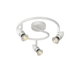 spot CARO LED 3 flames, round GU10 IP20, white 